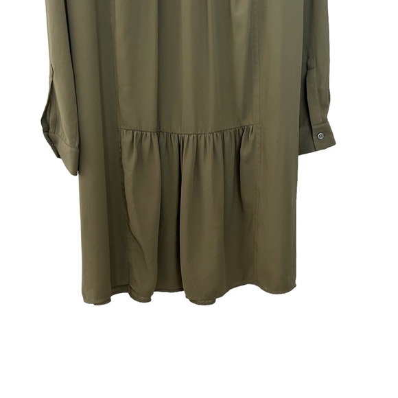 Banana Republic Long Sleeve Drop Waist Ruffle Dress - Picture 4 of 7